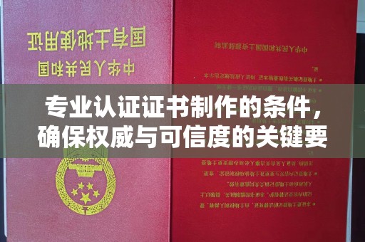 寒亭专业认证证书制作的条件，确保权威与可信度的关键要素